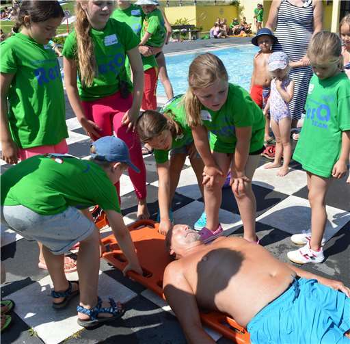 Die Rettungsschwimmer von Morgen übten für den Ernstfall 