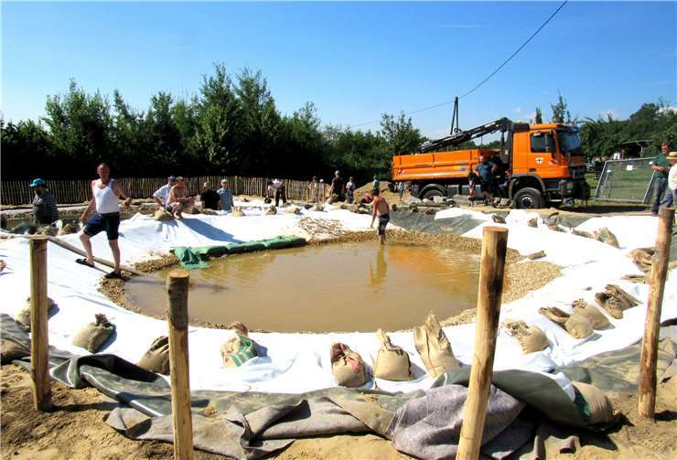 Die Permakultur in Eich ist nun um eine Wasserlandschaft reicher 