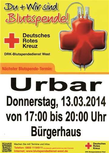 Blutspende in Urbar