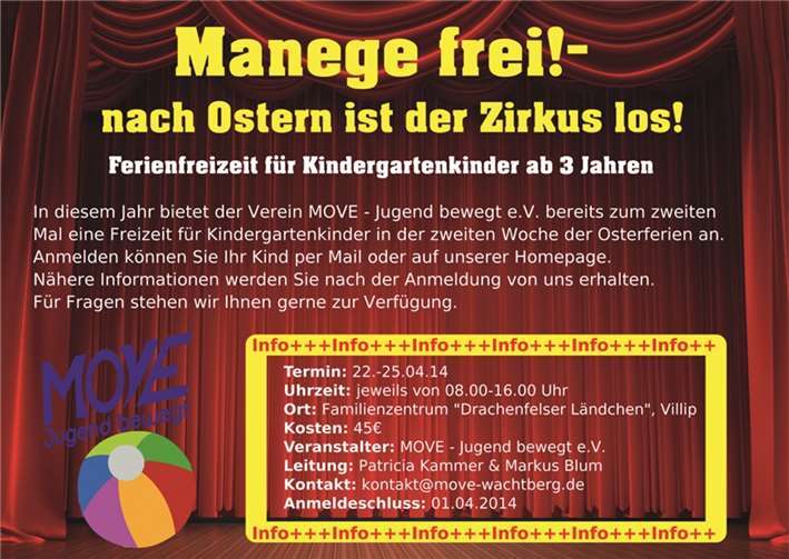 „Manege frei - Nach Ostern ist der Zirkus los“ 