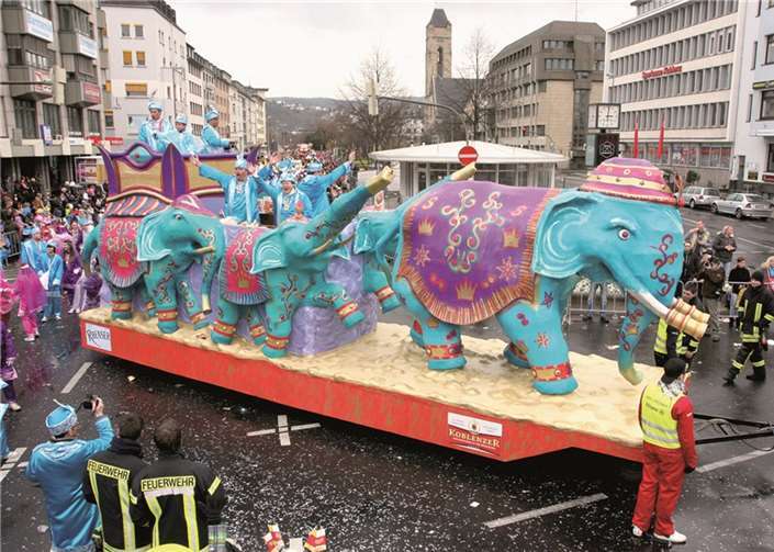 Prämierung der Teilnehmer des Rosenmontagsumzuges 