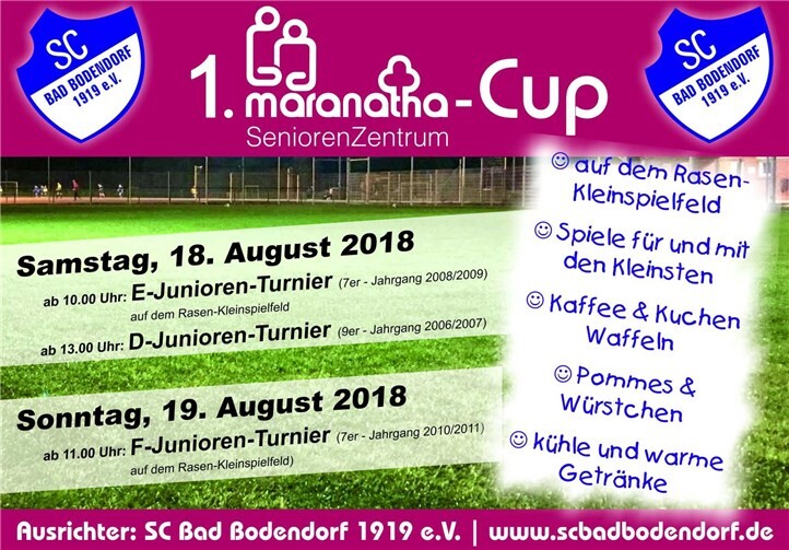 Erster Maranatha-Cup steht an