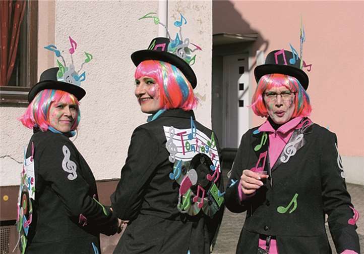Sie geben den „Ton“ an, im großen Karnevalszug 