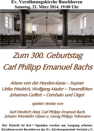 Konzert zu Ehren Carl Philipp Emanuel Bachs 