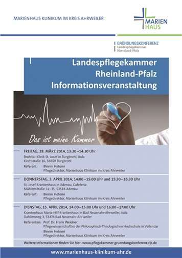 Informationsveranstaltung zum Thema Pflegekammer 