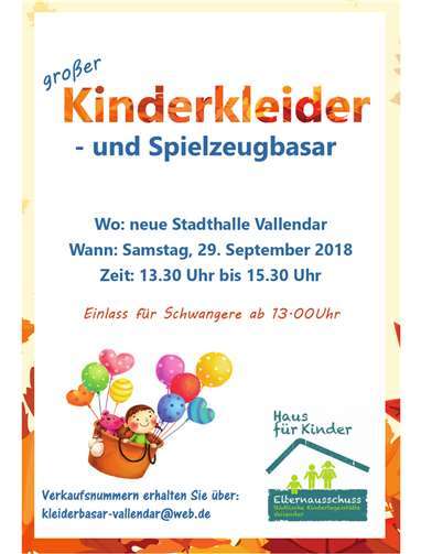 Kinderkleider- und Spielzeugbasar 