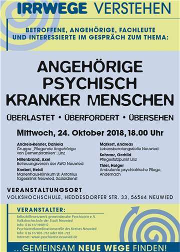 Angehörige psychisch Kranker stehen im Mittelpunkt 