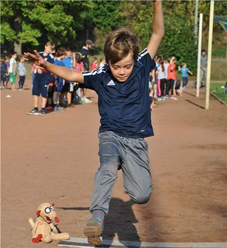Bestleistungen gefeiert und Klassenkameraden angefeuert 