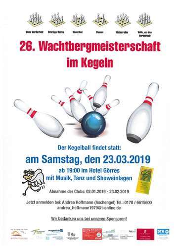 Alljährliche Kegelmeisterschaft 
