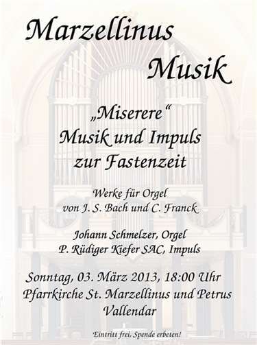 „Miserere - Musik und Impuls zur Fastenzeit“