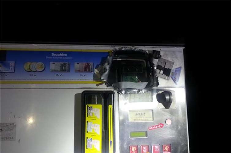 Zigarettenautomaten gewaltsam aufgebrochen 