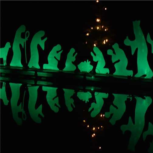 Ein Fackelzug mit fast 150 Teilnehmern 