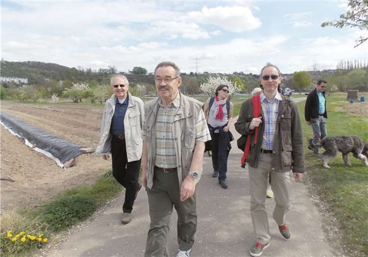 Frühlingswanderung führte die Sänger auf die Insel Niederwerth 