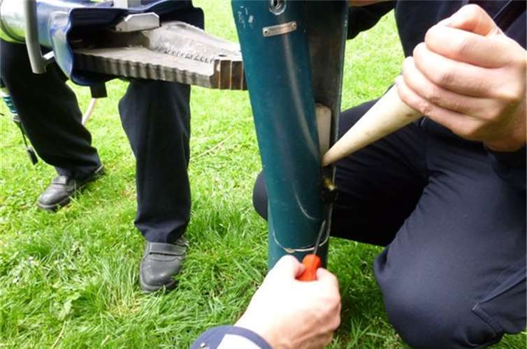 Polizei rettet die "Lampenbande"