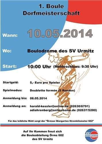 „Erste Örmser Boule Dorfmeisterschaft“ 