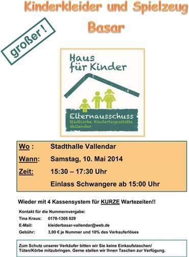 Großer Kleider- und Spielzeugbasar 