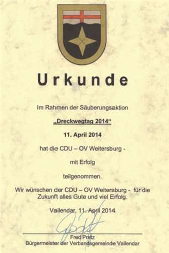 Weitersburger Dreckwegtag 