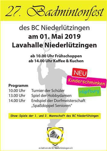 Badmintonfest steigt schon zum 27. Mal