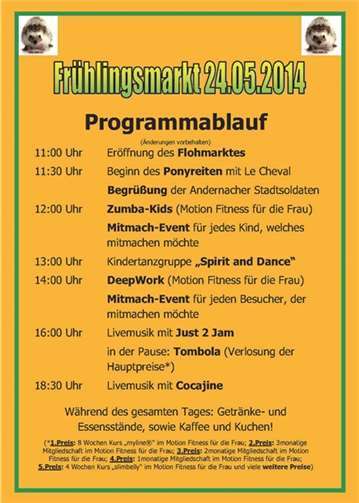 Einladung zum Frühlingsmarkt