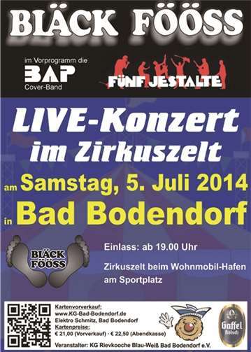 Bläck Fööss im Zirkuszelt