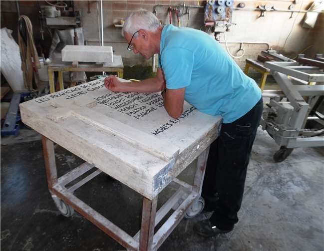 Gedenkstein für französische Kriegsgefangene