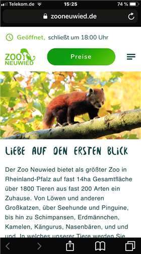 Internetseite des Zoo Neuwied erstrahlt in neuem Glanz 