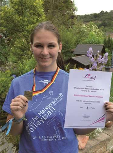 Bronzemedaille für Sarah Rochert vom VC Neuwied 77 