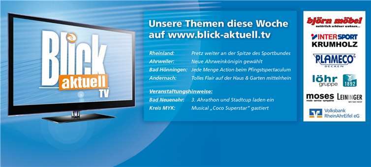Neue Ausgabe von „BLICK aktuell TV“ ist online Neue Ausgabe von „BLICK aktuell TV“ ist online