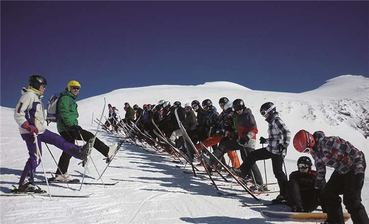 Unterricht im Schnee 