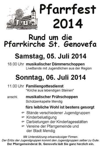 Ein Fest rund um die Pfarrkirche St. Genovefa 