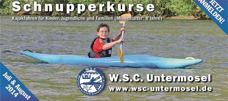 Schnupperkurse für das Kajakfahren 