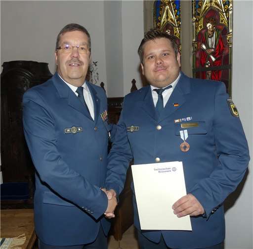 THW-Ehrenkreuz in Bronze für Christoph Sesterhenn 