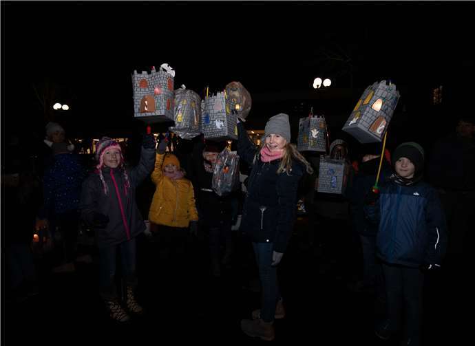 Kinder zogen durch den Ort 