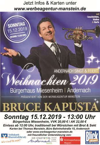 Bruce Kapusta „Wir singen und feiern Weihnachten 2019“ 