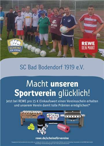 Auch der SCB ist bei REWE gelistet 