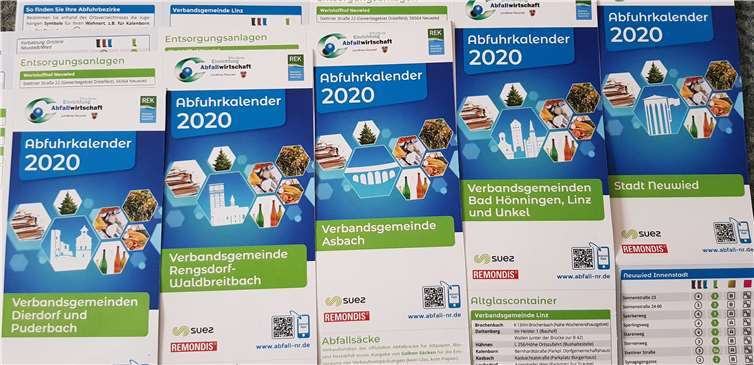 Abfuhrkalender 2020 werden als Zeitungsbeilage verteilt 