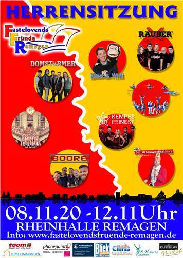 Herrensitzung 2020 mit hoch- karätigem Programm in Remagen