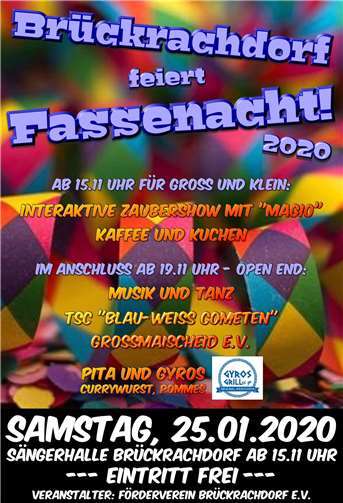 Brückrachdorf feiert Fassenacht 