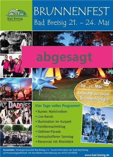 Das Brunnenfest 2020 fällt aus