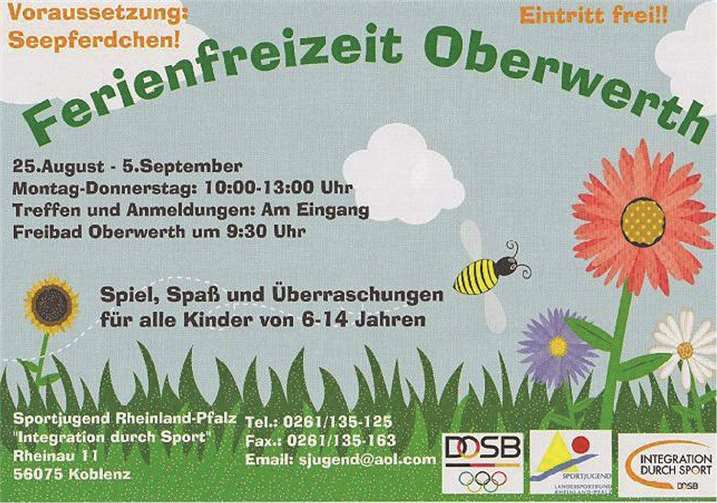 Ferienfreizeit im Freibad