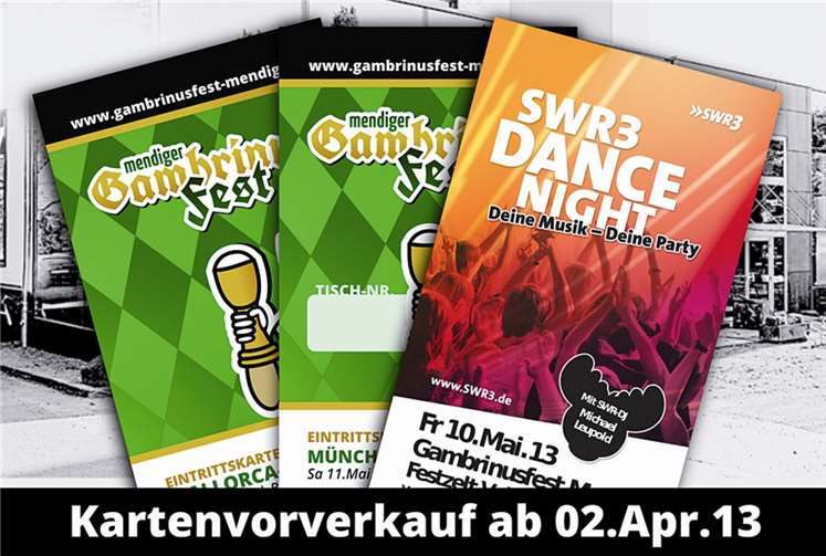 Kartenvorverkauf beginnt 