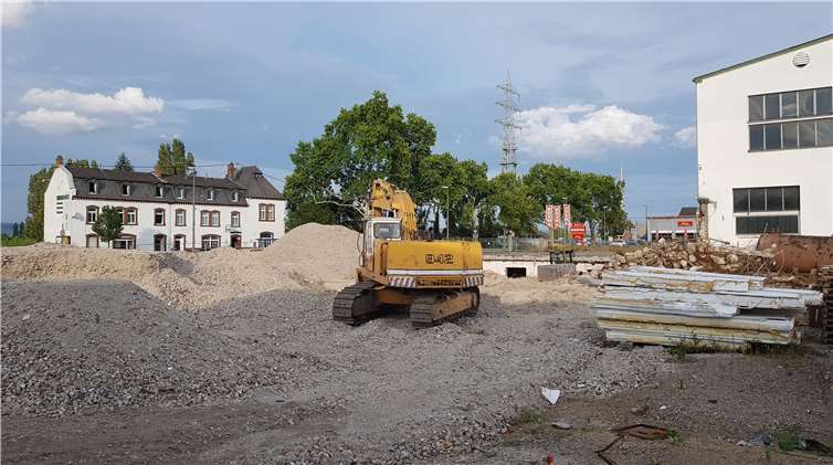 Die Abrissarbeiten schreiten voran 