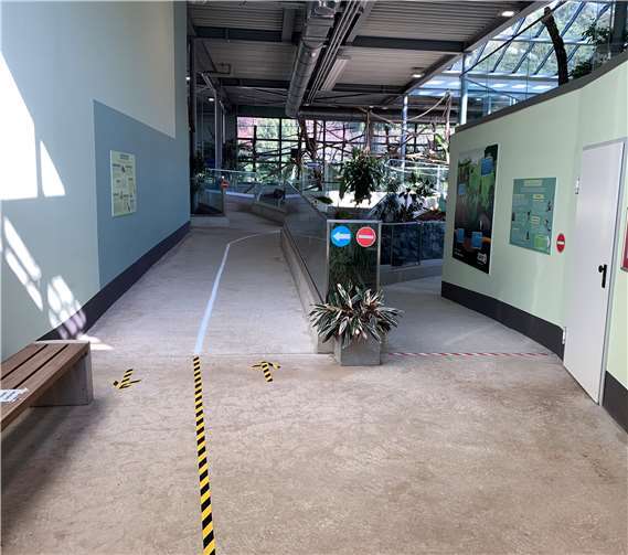 Tierhäuser teilweise geöffnet 