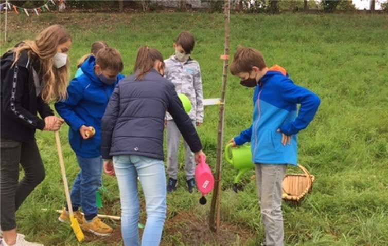Bäume pflanzen für die Rechte der Kinder 