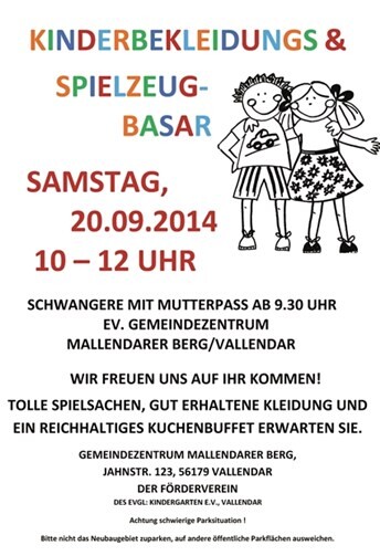 Kindersachenbasar steht an 