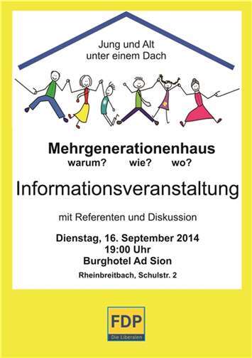 Informationsveranstaltung zum Mehrgenerationenhaus 