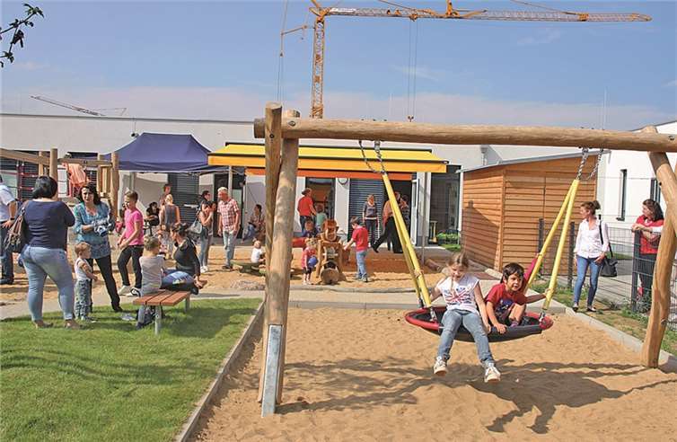Im „Sonnengarten“ können sich die Kinder nun nach Lust und Laune austoben 