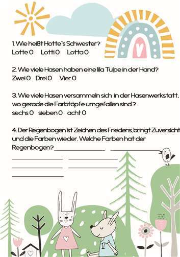 Wer löst das Rätsel um Hase Hotte? 