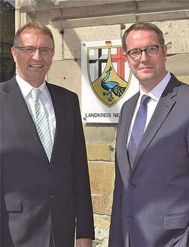 Minister kam zum Gedankenaustausch zu Landrat Kaul