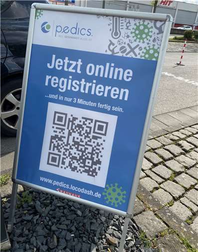 Coronatest Drive-In Bad Neuenahr-Ahrweiler hinter Bauhaus 